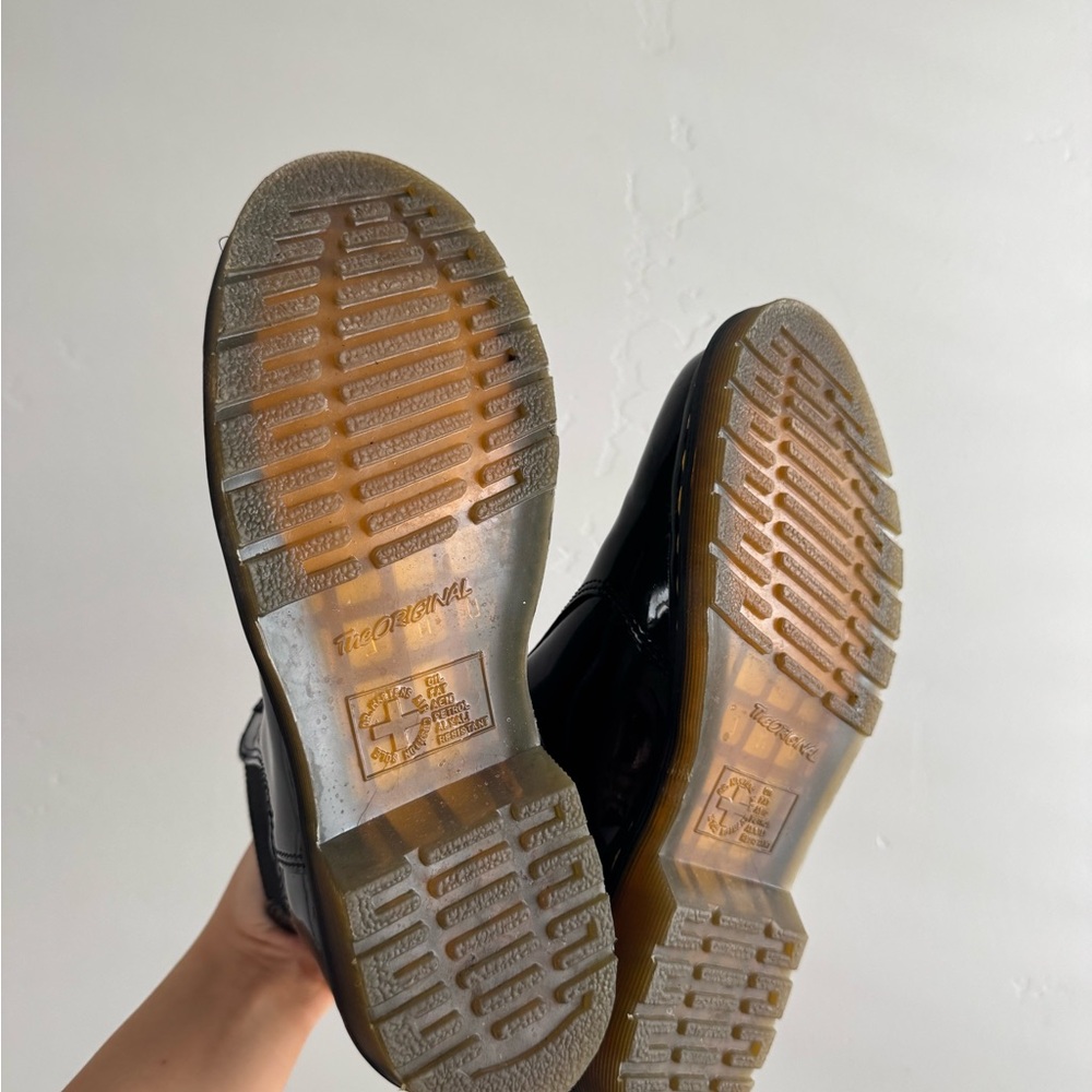Dr. Martens Glossy Black Ankle Boots - Picture 3 of 3